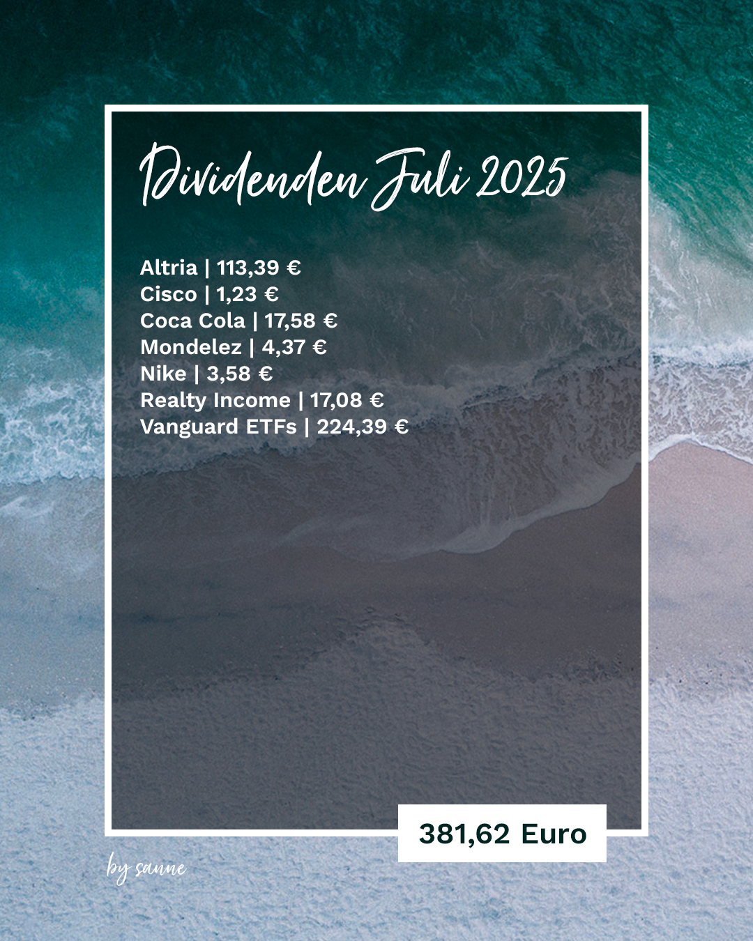 Meine Dividenden im Juli 2025